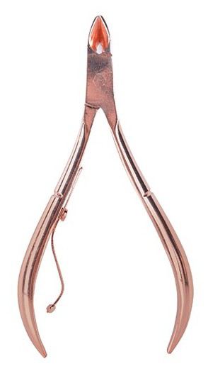 Curved Pliers Pink Bronze point fine tip 9mm 10.2 cm