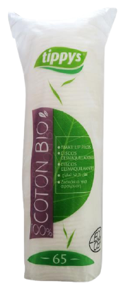 Tippys 100% Organic Cotton Make-up Remover Discs