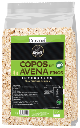 BIO fine oat flakes Sport live 1 kg BIO fine oat flakes Sport live 1 kg