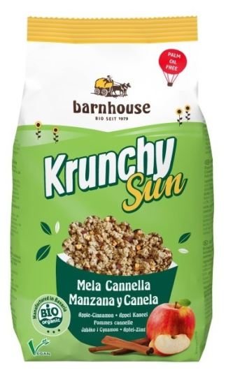 Bio Krunchy Sun Apple Cinnamon 375 gr Bio Krunchy Sun Apple Cinnamon 375 gr