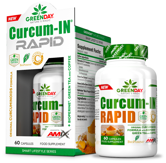 Amix Greenday Line Greenday Curcum-In Rapid 60 Capsules