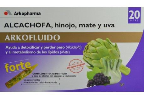Arkofluido Forte Artichoke Fennel 20 Ampoules Arkofluido Forte Artichoke Fennel 20 Ampoules