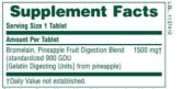 Ultra Bromelain 1500 Mg. 60 Comp. Ultra Bromelain 1500 Mg. 60 Comp.