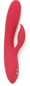 Intense Pink Silicone Vibrating Bunny