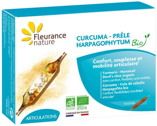 Fleurance Nature Turmeric- Devil's Claw- Bio Horsetail 40 capsules